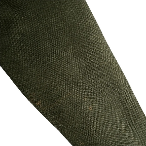 Moffi Boho  Bohemian Retro Knit Shirt with Circle Designs Olive Green M - Picture 8 of 8